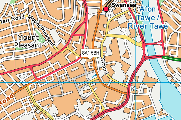 SA1 5BH map - OS VectorMap District (Ordnance Survey) SA1 5BH map - OS VectorMap District (Ordnance Survey)