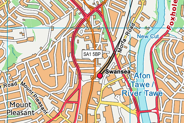 SA1 5BP map - OS VectorMap District (Ordnance Survey) SA1 5BP map - OS VectorMap District (Ordnance Survey)