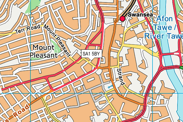 SA1 5BY map - OS VectorMap District (Ordnance Survey) SA1 5BY map - OS VectorMap District (Ordnance Survey)
