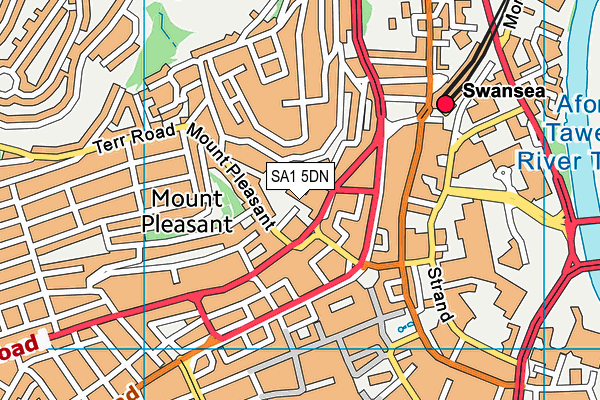 SA1 5DN map - OS VectorMap District (Ordnance Survey) SA1 5DN map - OS VectorMap District (Ordnance Survey)
