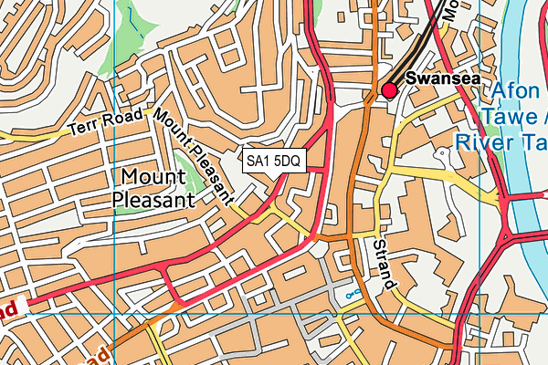 SA1 5DQ map - OS VectorMap District (Ordnance Survey) SA1 5DQ map - OS VectorMap District (Ordnance Survey)