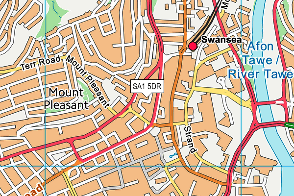 SA1 5DR map - OS VectorMap District (Ordnance Survey) SA1 5DR map - OS VectorMap District (Ordnance Survey)