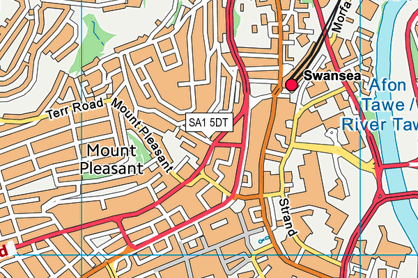SA1 5DT map - OS VectorMap District (Ordnance Survey) SA1 5DT map - OS VectorMap District (Ordnance Survey)