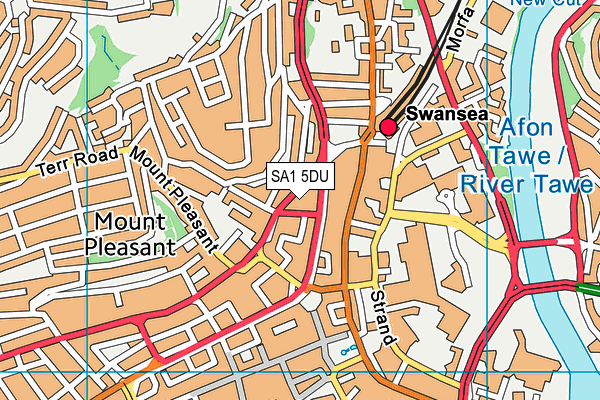 SA1 5DU map - OS VectorMap District (Ordnance Survey) SA1 5DU map - OS VectorMap District (Ordnance Survey)