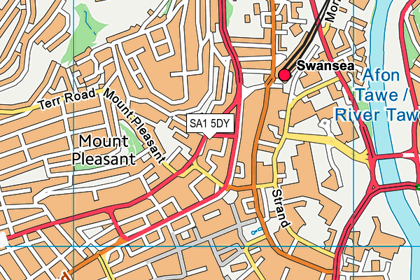 SA1 5DY map - OS VectorMap District (Ordnance Survey) SA1 5DY map - OS VectorMap District (Ordnance Survey)