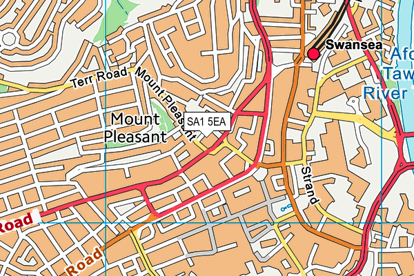 SA1 5EA map - OS VectorMap District (Ordnance Survey) SA1 5EA map - OS VectorMap District (Ordnance Survey)