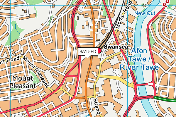 SA1 5ED map - OS VectorMap District (Ordnance Survey) SA1 5ED map - OS VectorMap District (Ordnance Survey)
