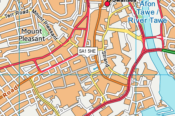 SA1 5HE map - OS VectorMap District (Ordnance Survey) SA1 5HE map - OS VectorMap District (Ordnance Survey)