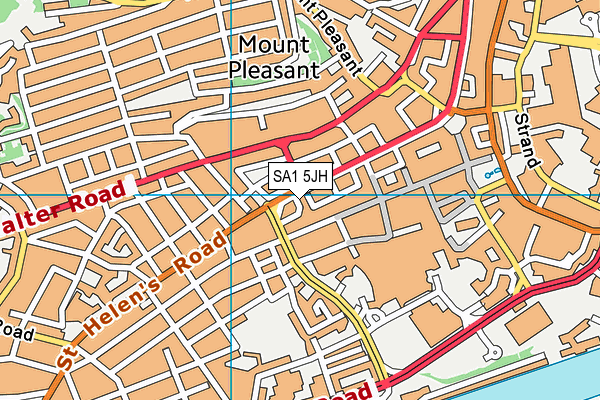 SA1 5JH map - OS VectorMap District (Ordnance Survey) SA1 5JH map - OS VectorMap District (Ordnance Survey)