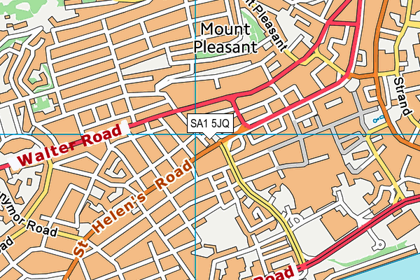 SA1 5JQ map - OS VectorMap District (Ordnance Survey) SA1 5JQ map - OS VectorMap District (Ordnance Survey)