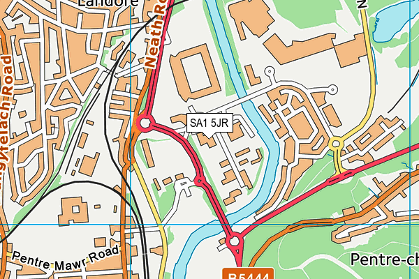 SA1 5JR map - OS VectorMap District (Ordnance Survey) SA1 5JR map - OS VectorMap District (Ordnance Survey)