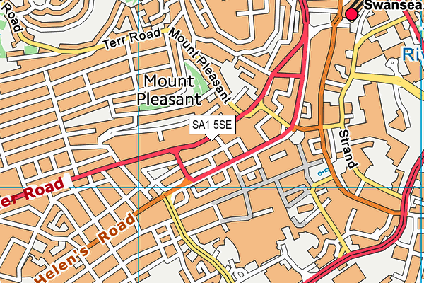 SA1 5SE map - OS VectorMap District (Ordnance Survey) SA1 5SE map - OS VectorMap District (Ordnance Survey)