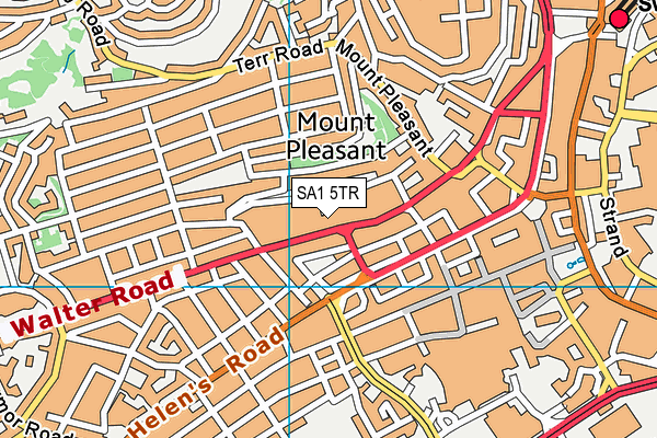 SA1 5TR map - OS VectorMap District (Ordnance Survey) SA1 5TR map - OS VectorMap District (Ordnance Survey)