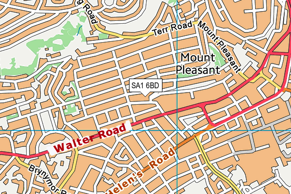 SA1 6BD map - OS VectorMap District (Ordnance Survey) SA1 6BD map - OS VectorMap District (Ordnance Survey)