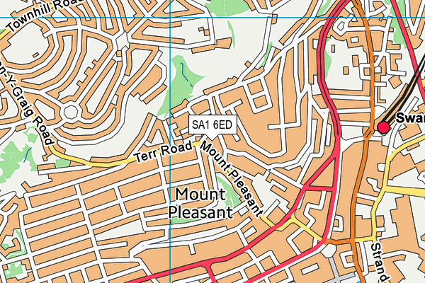 SA1 6ED map - OS VectorMap District (Ordnance Survey) SA1 6ED map - OS VectorMap District (Ordnance Survey)