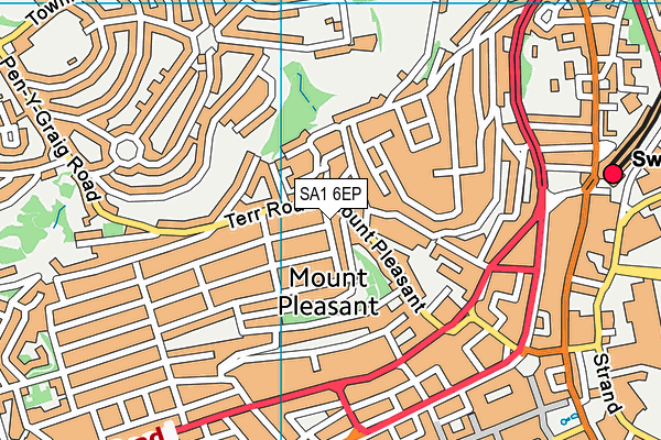 SA1 6EP map - OS VectorMap District (Ordnance Survey) SA1 6EP map - OS VectorMap District (Ordnance Survey)