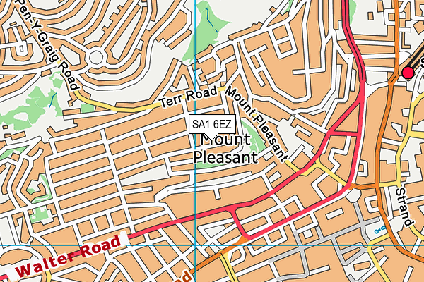 SA1 6EZ map - OS VectorMap District (Ordnance Survey) SA1 6EZ map - OS VectorMap District (Ordnance Survey)