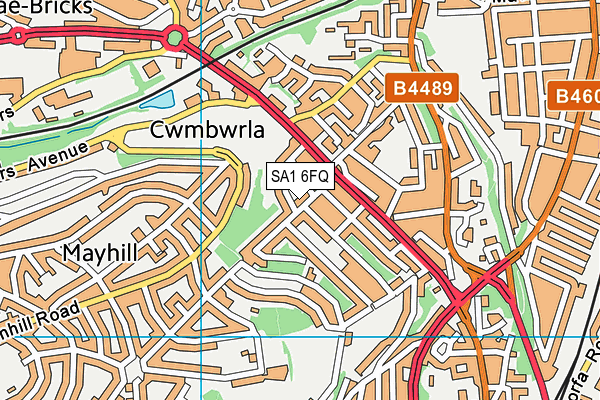 SA1 6FQ map - OS VectorMap District (Ordnance Survey) SA1 6FQ map - OS VectorMap District (Ordnance Survey)