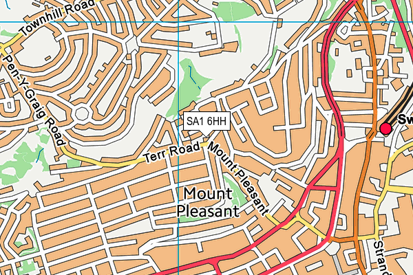 SA1 6HH map - OS VectorMap District (Ordnance Survey) SA1 6HH map - OS VectorMap District (Ordnance Survey)