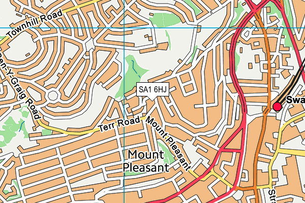 SA1 6HJ map - OS VectorMap District (Ordnance Survey) SA1 6HJ map - OS VectorMap District (Ordnance Survey)