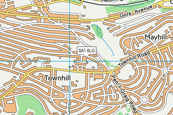 SA1 6LG map - OS VectorMap District (Ordnance Survey) SA1 6LG map - OS VectorMap District (Ordnance Survey)