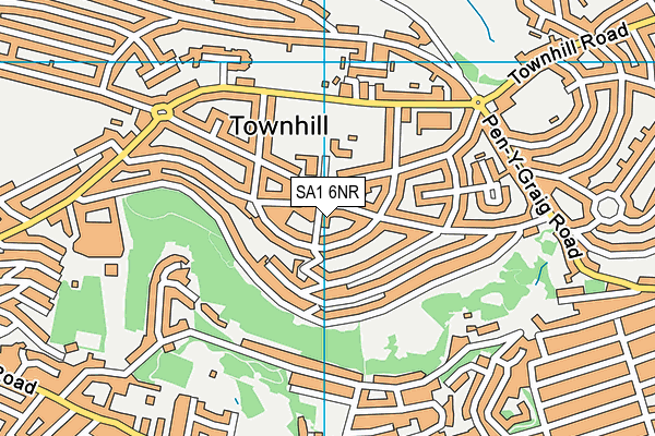 SA1 6NR map - OS VectorMap District (Ordnance Survey) SA1 6NR map - OS VectorMap District (Ordnance Survey)