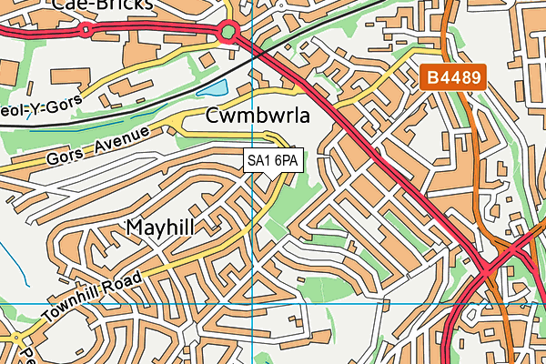 SA1 6PA map - OS VectorMap District (Ordnance Survey) SA1 6PA map - OS VectorMap District (Ordnance Survey)