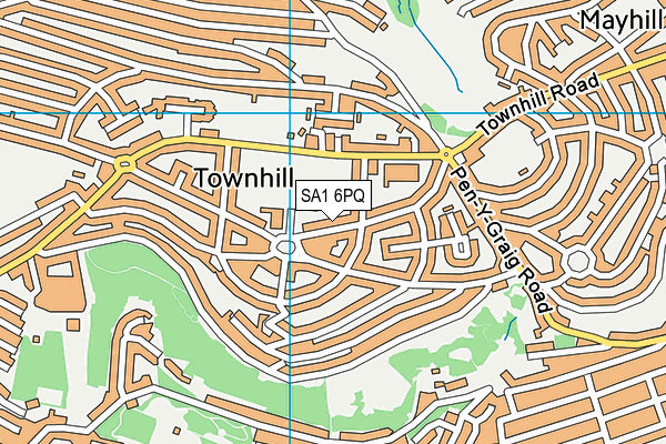 SA1 6PQ map - OS VectorMap District (Ordnance Survey) SA1 6PQ map - OS VectorMap District (Ordnance Survey)