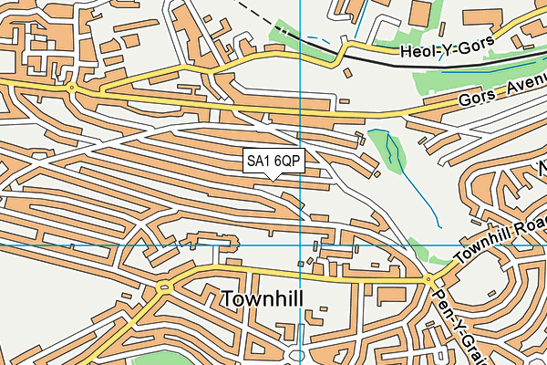 SA1 6QP map - OS VectorMap District (Ordnance Survey) SA1 6QP map - OS VectorMap District (Ordnance Survey)