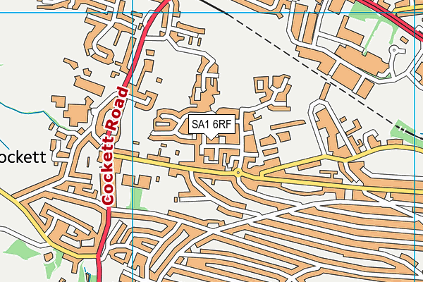 SA1 6RF map - OS VectorMap District (Ordnance Survey) SA1 6RF map - OS VectorMap District (Ordnance Survey)