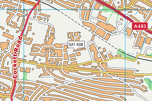 SA1 6SB map - OS VectorMap District (Ordnance Survey) SA1 6SB map - OS VectorMap District (Ordnance Survey)