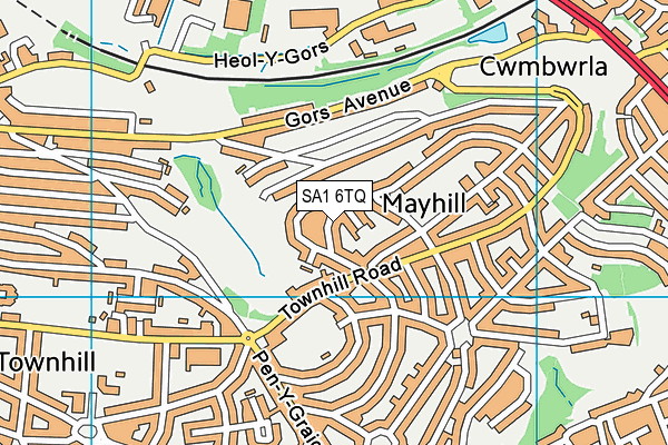 SA1 6TQ map - OS VectorMap District (Ordnance Survey) SA1 6TQ map - OS VectorMap District (Ordnance Survey)