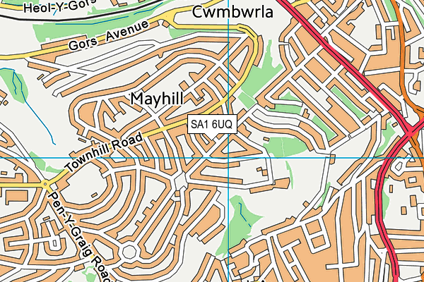 SA1 6UQ map - OS VectorMap District (Ordnance Survey) SA1 6UQ map - OS VectorMap District (Ordnance Survey)