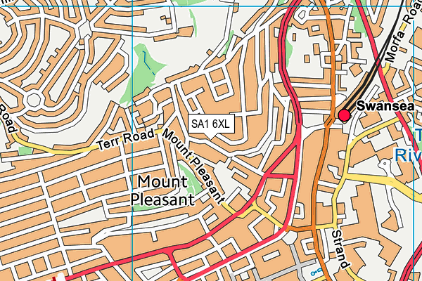 SA1 6XL map - OS VectorMap District (Ordnance Survey) SA1 6XL map - OS VectorMap District (Ordnance Survey)