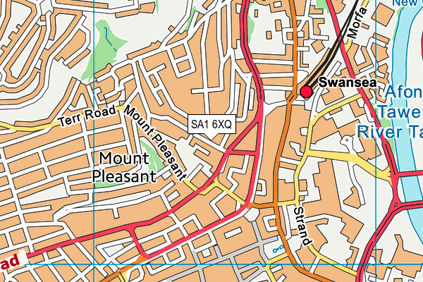 SA1 6XQ map - OS VectorMap District (Ordnance Survey)