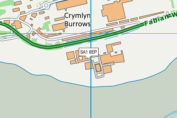 SA1 8EP map - OS VectorMap District (Ordnance Survey)