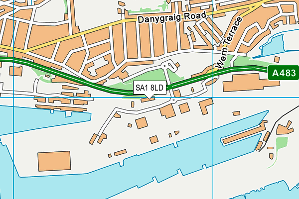 SA1 8LD map - OS VectorMap District (Ordnance Survey) SA1 8LD map - OS VectorMap District (Ordnance Survey)