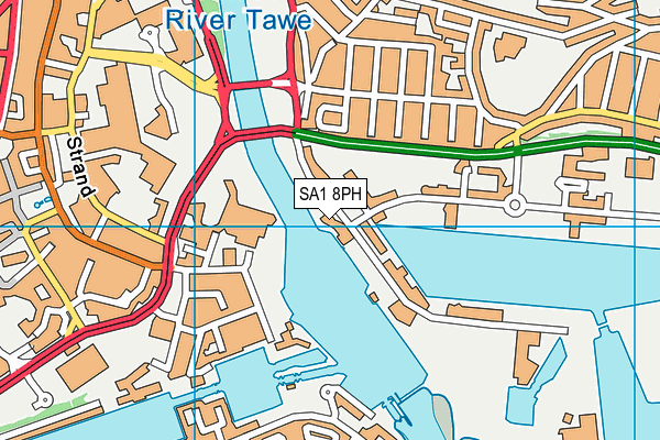 SA1 8PH map - OS VectorMap District (Ordnance Survey) SA1 8PH map - OS VectorMap District (Ordnance Survey)