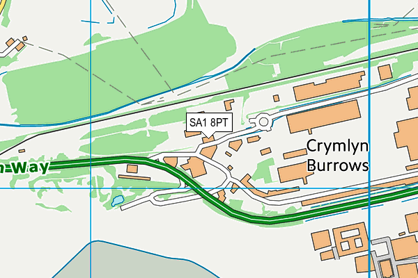 SA1 8PT map - OS VectorMap District (Ordnance Survey) SA1 8PT map - OS VectorMap District (Ordnance Survey)