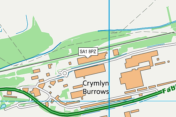 SA1 8PZ map - OS VectorMap District (Ordnance Survey) SA1 8PZ map - OS VectorMap District (Ordnance Survey)