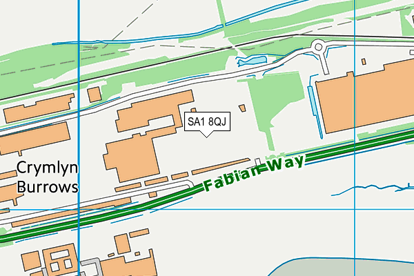SA1 8QJ map - OS VectorMap District (Ordnance Survey) SA1 8QJ map - OS VectorMap District (Ordnance Survey)
