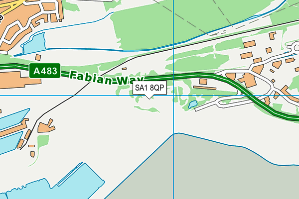SA1 8QP map - OS VectorMap District (Ordnance Survey) SA1 8QP map - OS VectorMap District (Ordnance Survey)