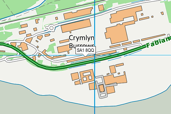 SA1 8QQ map - OS VectorMap District (Ordnance Survey) SA1 8QQ map - OS VectorMap District (Ordnance Survey)