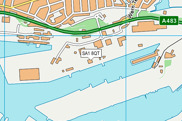 SA1 8QT map - OS VectorMap District (Ordnance Survey) SA1 8QT map - OS VectorMap District (Ordnance Survey)
