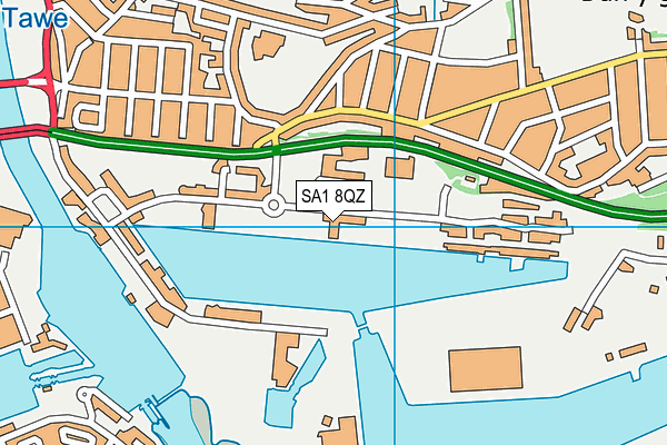 SA1 8QZ map - OS VectorMap District (Ordnance Survey) SA1 8QZ map - OS VectorMap District (Ordnance Survey)