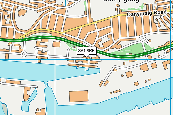 SA1 8RE map - OS VectorMap District (Ordnance Survey) SA1 8RE map - OS VectorMap District (Ordnance Survey)