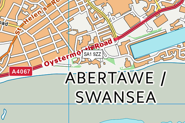 SA1 9ZZ map - OS VectorMap District (Ordnance Survey) SA1 9ZZ map - OS VectorMap District (Ordnance Survey)