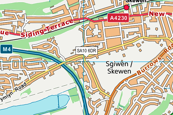 SA10 6DR map - OS VectorMap District (Ordnance Survey) SA10 6DR map - OS VectorMap District (Ordnance Survey)