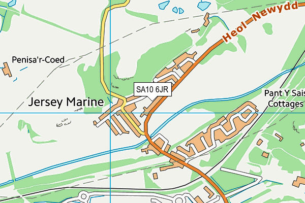 SA10 6JR map - OS VectorMap District (Ordnance Survey)