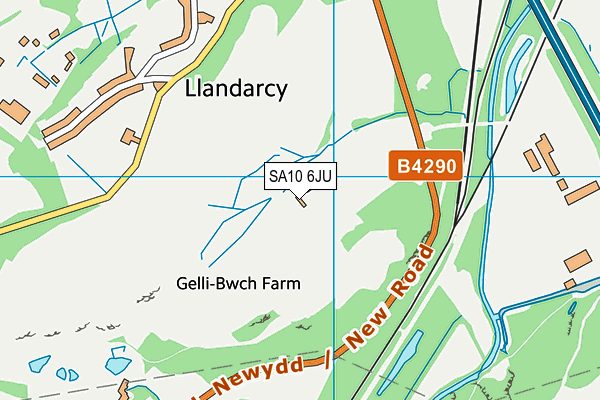 SA10 6JU map - OS VectorMap District (Ordnance Survey) SA10 6JU map - OS VectorMap District (Ordnance Survey)